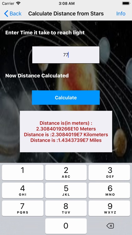 Calculate Distance From Stars