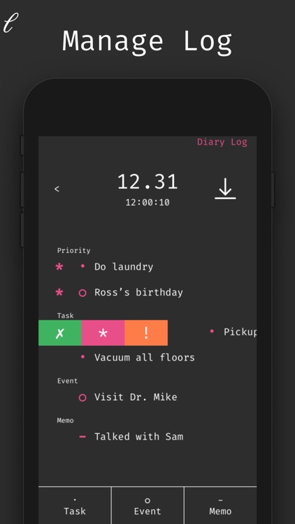 Log  - ToDo App