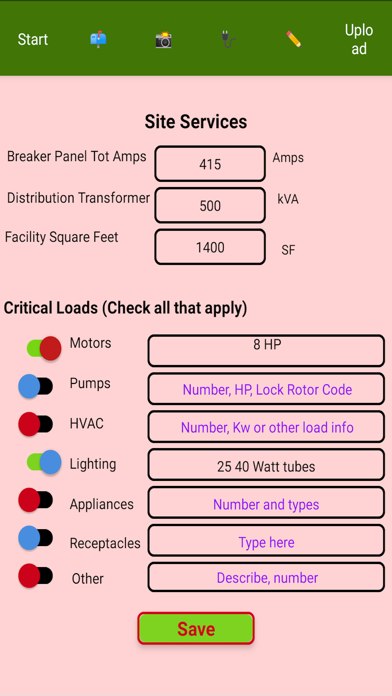 ESF#3 Generator Requirements screenshot 2