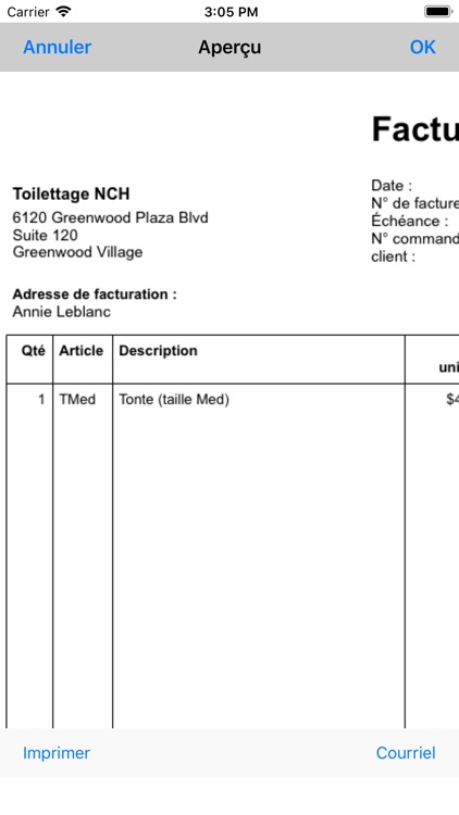 Express Invoice Professionnel screenshot-4