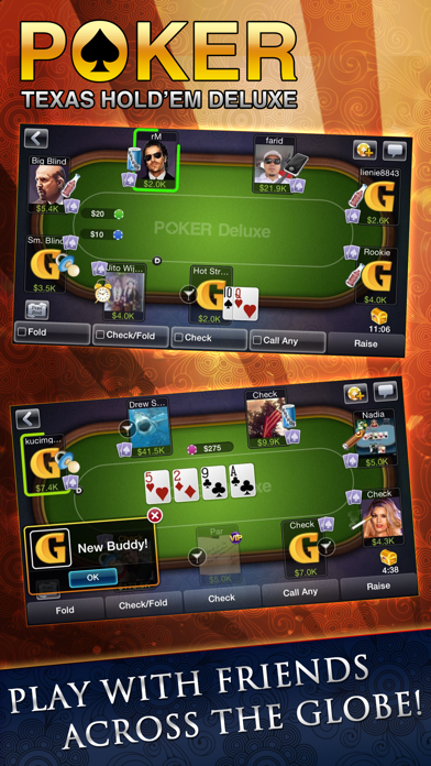 Texas HoldEm Poker Deluxe Intl iPhone app afbeelding 4