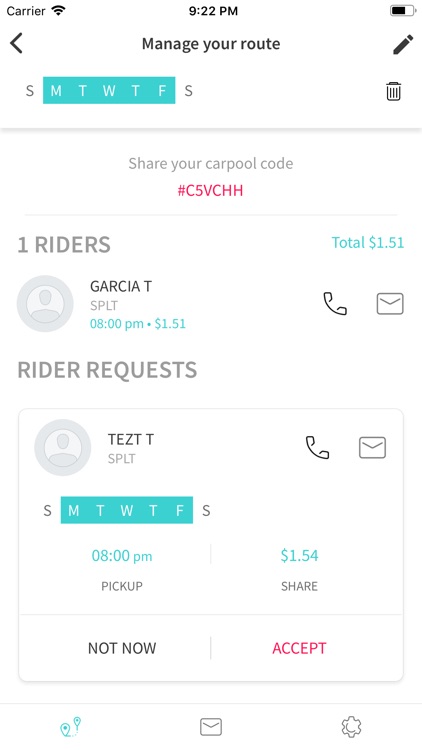 SPLT - Corporate carpooling screenshot-3