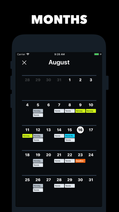 Vantage カレンダー screenshot1