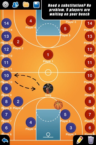 Coach Tactic Board: Basket - náhled