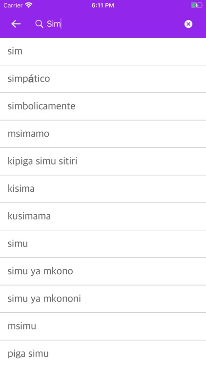 Portuguese Swahili Dictionary screenshot-3