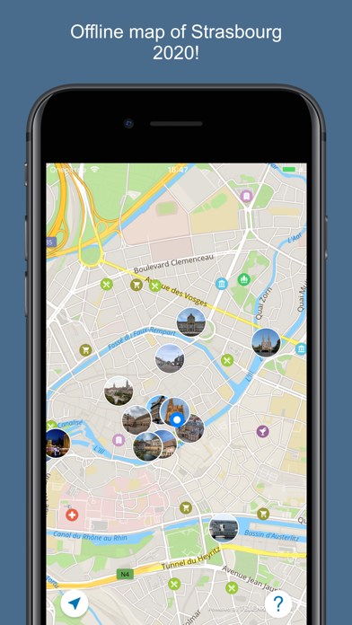 Страсбург 2017 — офлайн карта, гид и путеводитель! Screenshot 1