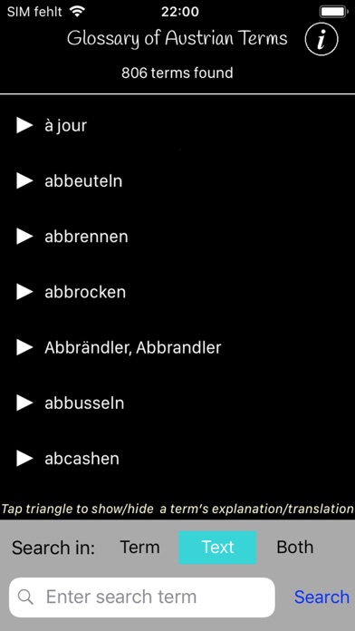 Glossary of Austrian Terms screenshot 2
