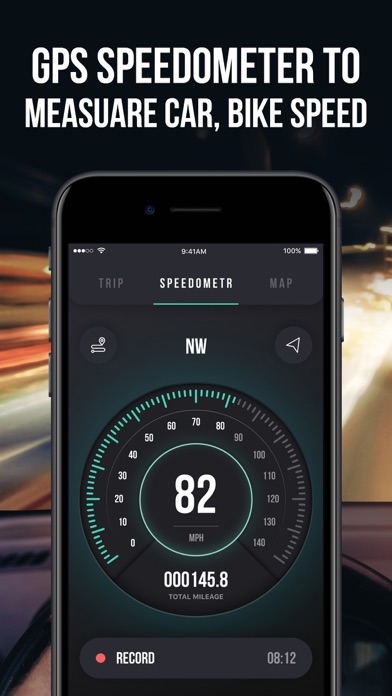 GPS Speedometer App + HUDのおすすめ画像1