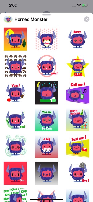 Horned Monster Sticker Pack(圖1)-速報App