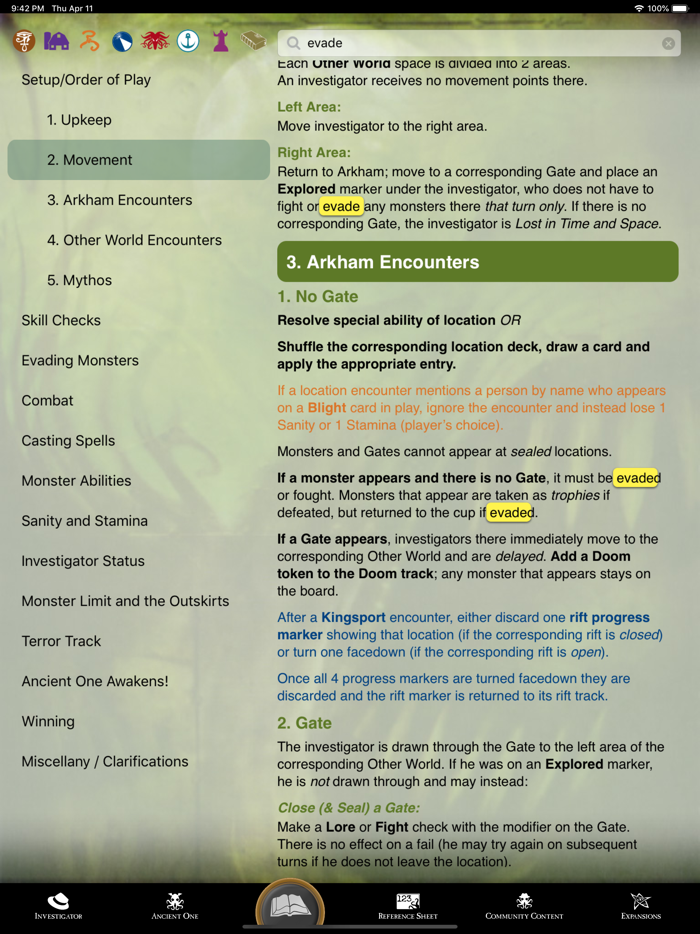 Assistant for Arkham Horror