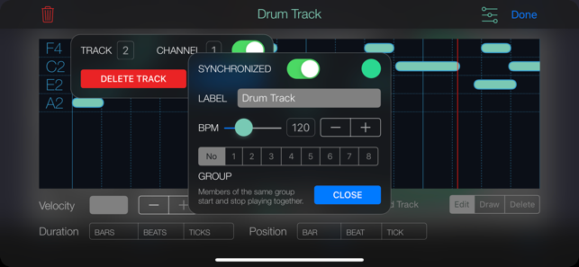WiDI MIDI Studio」をApp Storeで