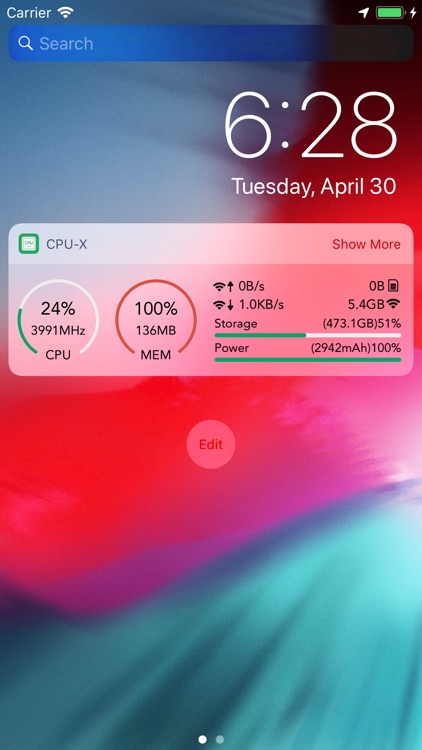 CPU-x Dasher z Battery life