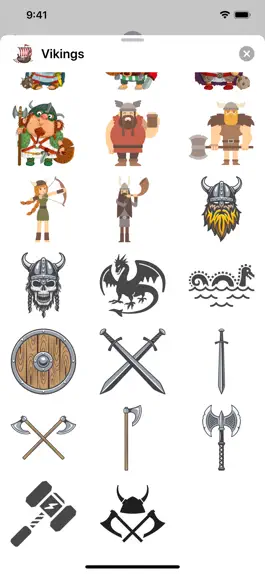 Game screenshot Viking Stickers apk