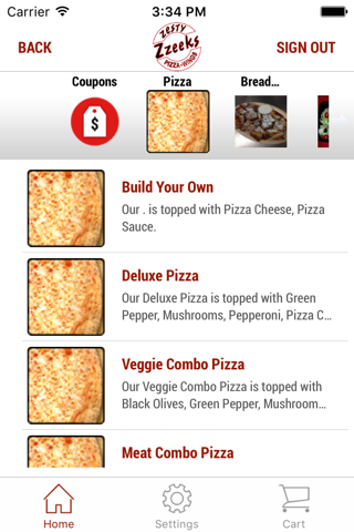 Zzeeks Pizza screenshot 3