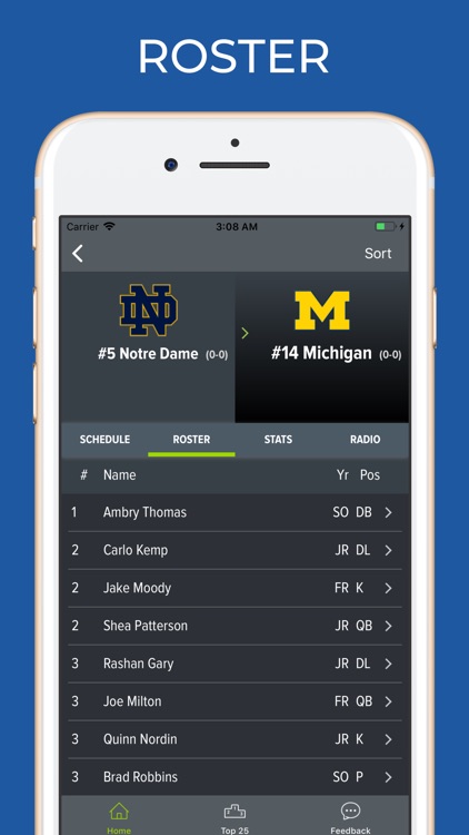 Michigan Football Schedules