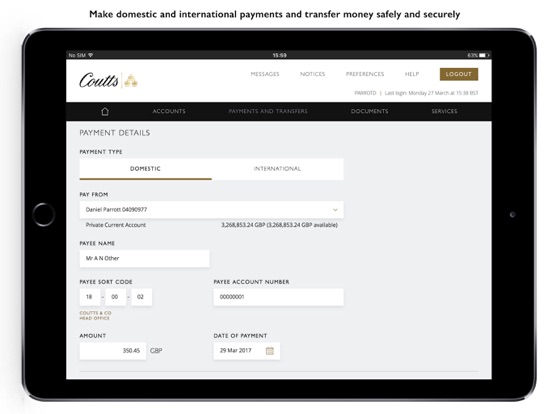 Coutts Mobile screenshot 4