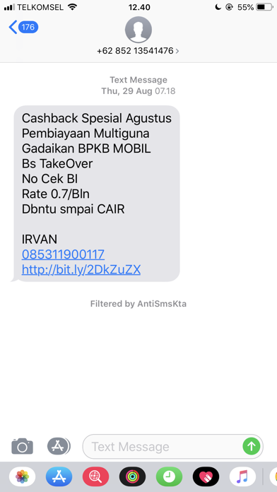 Anti SMS KTA screenshot 2