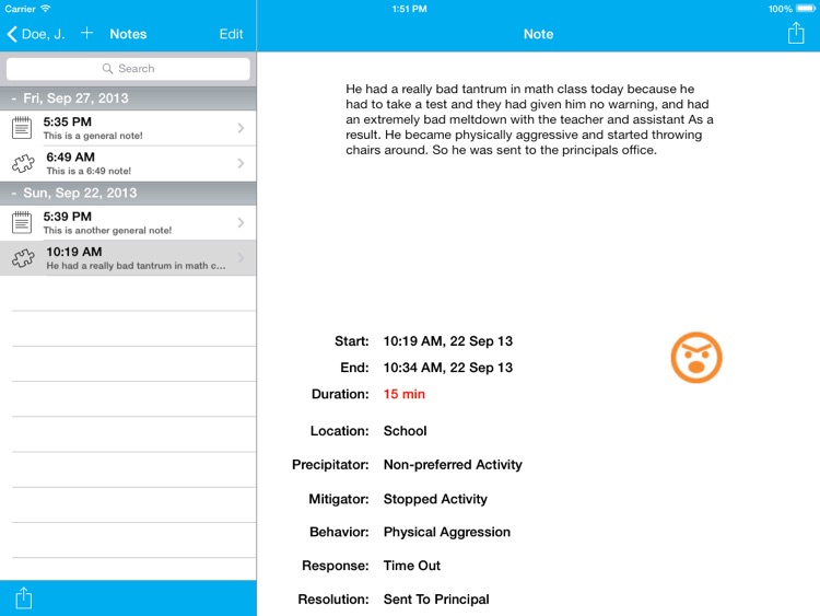 Tantrum Tracker for iPad screenshot-3