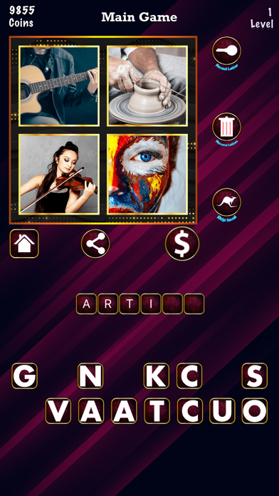 Word Genius - 4 Pics Puzzle hd screenshot 3
