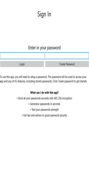 FW Password Manager