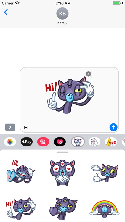 Psy Cat Stickers