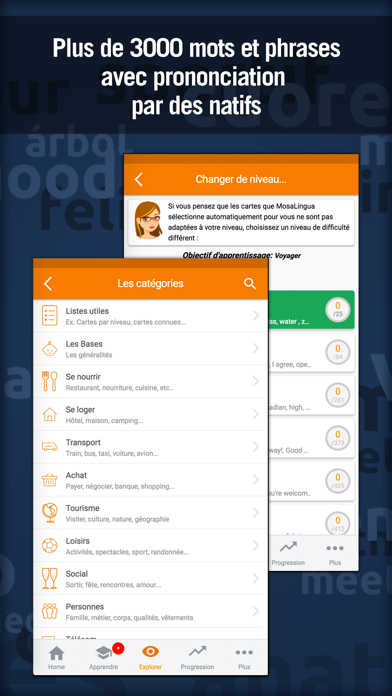 Anglais : apprendre et s'améliorer rapidement avec MosaLingua Screenshot 4