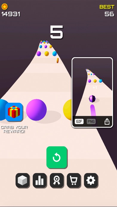Color Helix Twisty Path Bump Screenshot on iOS
