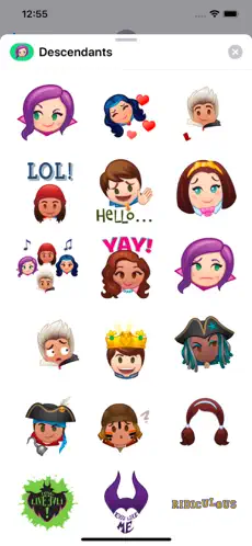 Screenshot 3 Disney Stickers: Descendants iphone