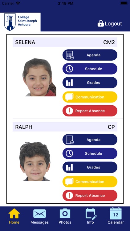 CSJ Antoura - Parents App