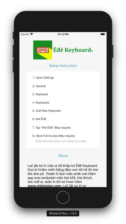 Êđê keyboard