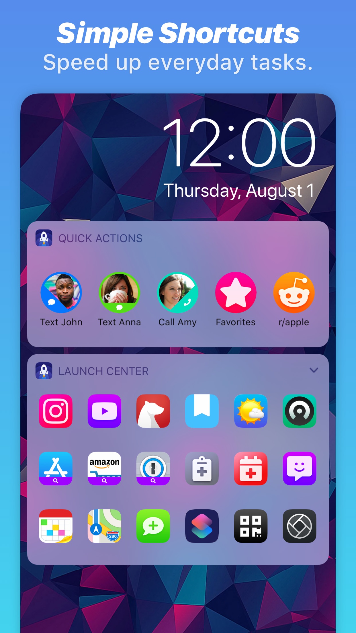 Screenshot do app Launch Center Pro