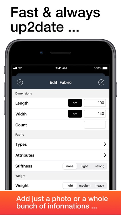 Fabric Stash, your Fabrics App