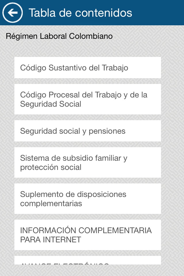 Publicaciones LEGIS screenshot 2