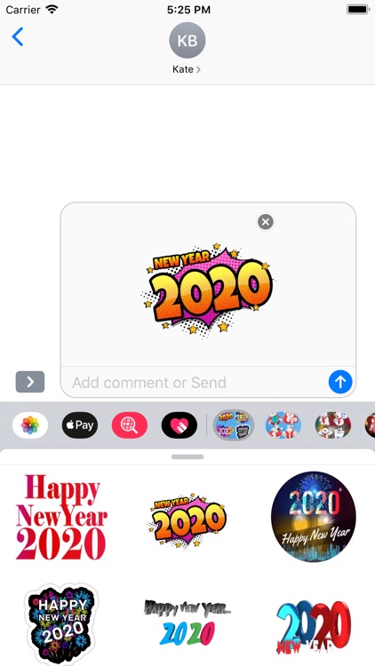 New year 2020 Stickers HD