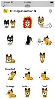 tf-dog animation 8 stickers iphone screenshot 3