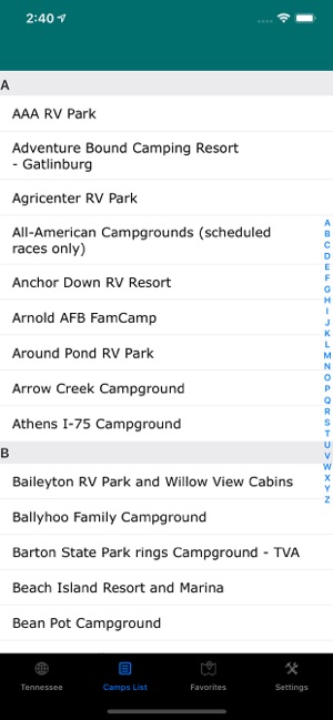 Tennessee – Camping & RV Parks(圖3)-速報App