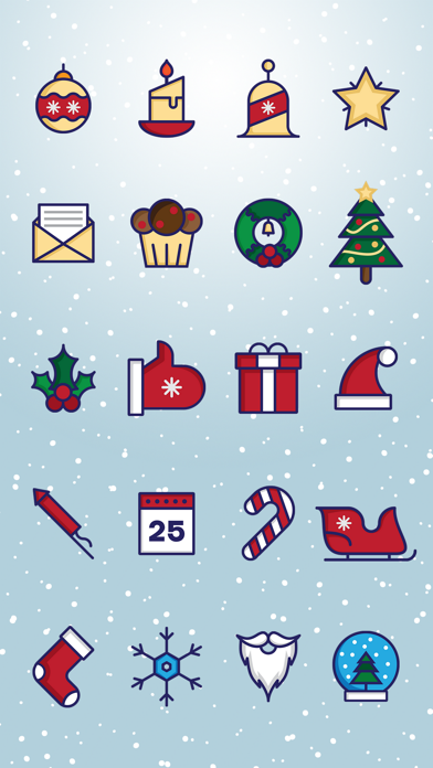 How to cancel & delete Christmas Lifestyle Messages: Holiday Stickers Set from iphone & ipad 1