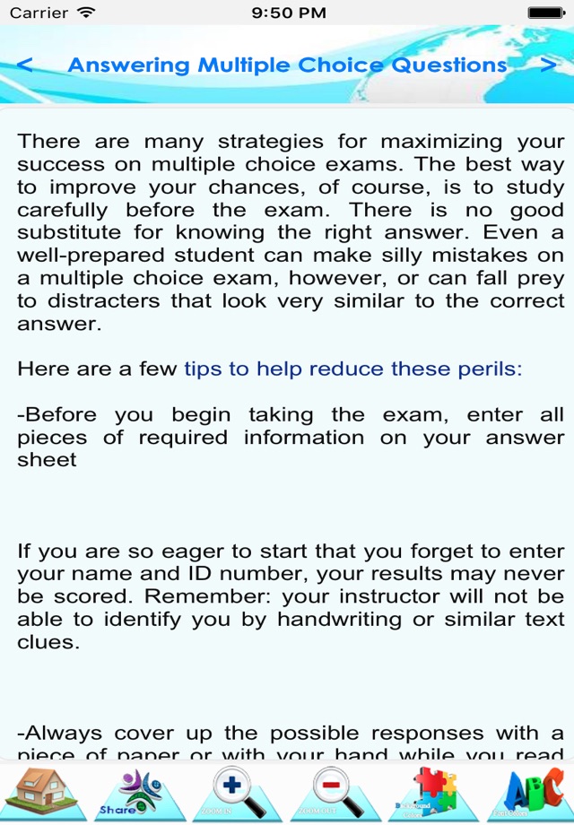 Multiple choices Question Tips screenshot 4