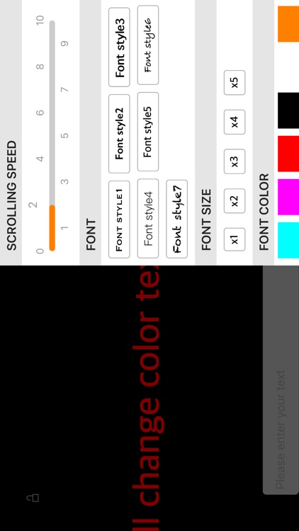Scroll change color text