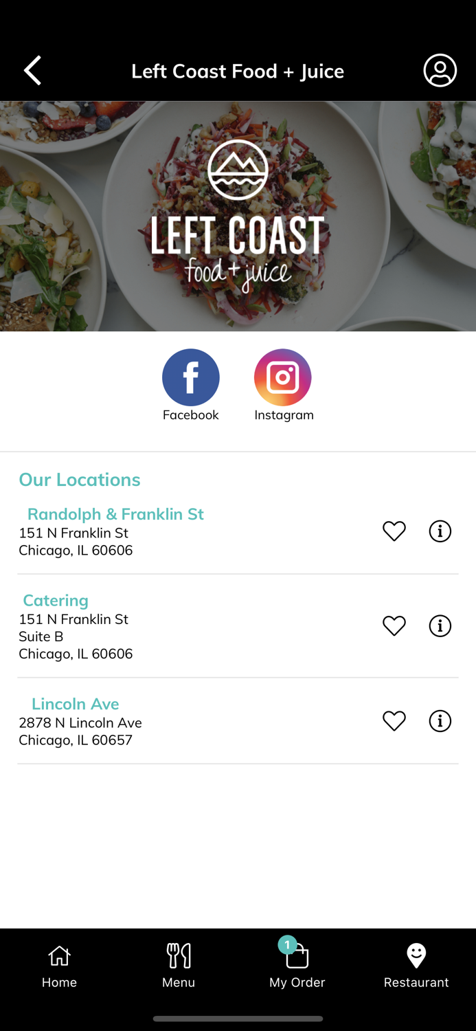 Left Coast Food  Juice