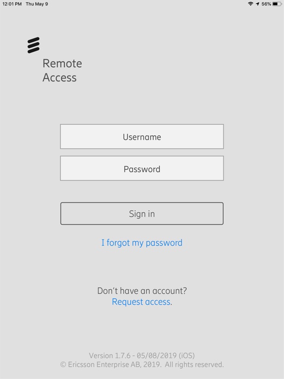 Ericsson Remote Access screenshot 2