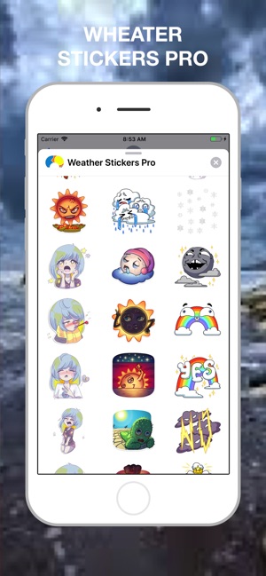 Weather Stickers Pro(圖2)-速報App