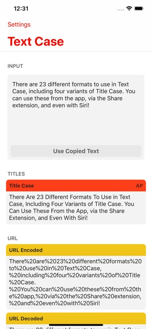 Text Case