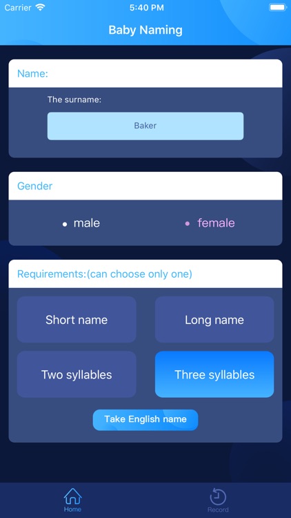 Baby Naming-Name generator