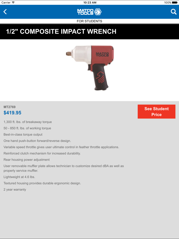 Matco Tools for Students