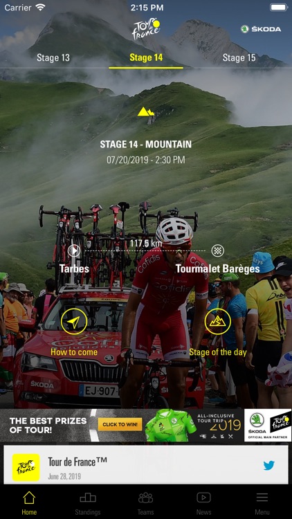 TDF 2019, presented by ŠKODA