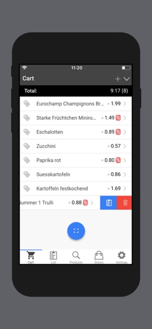 Produktliste – Comparator