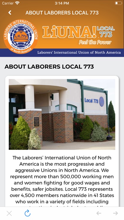 Laborers Local 773 screenshot-3