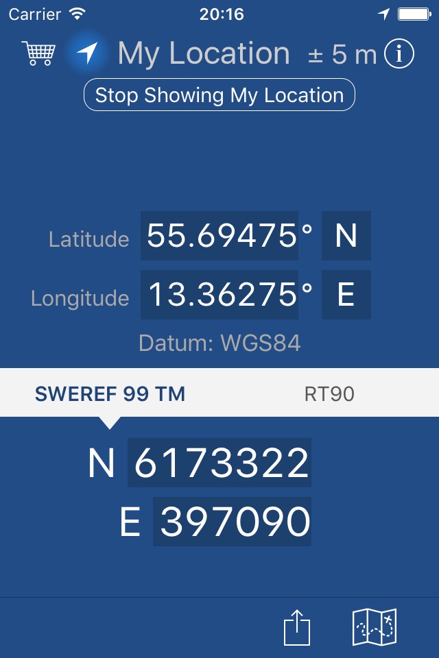 Swedish Coordinates screenshot 2