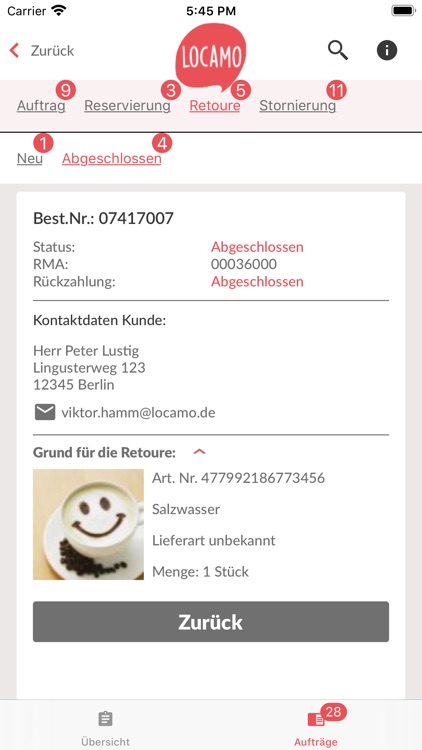 Locamo Order Management